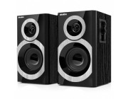 SVEN SPS-619 Black,  2.0 / 2x10W RMS, headphone jack, wooden, (3-+1-)